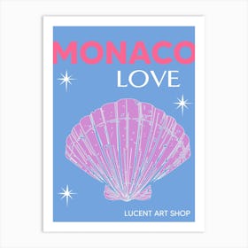 Monaco Love Art Print