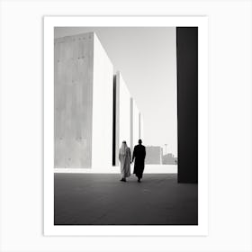 Riyadh, Saudi Arabia, Black And White Old Photo 2 Art Print