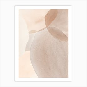 Beige Watercolor Art Print