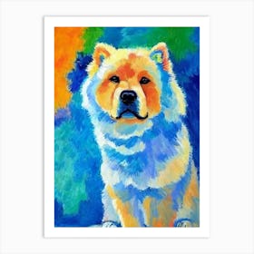 Chow Chow Fauvist Style Dog Art Print