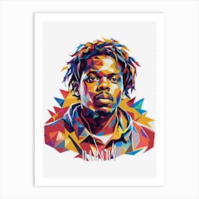 Dababy 02 Portrait Music WPAP Pop Art Art Print