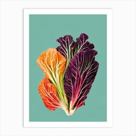 Chinese Broccoli Bold Graphic vegetable Art Print