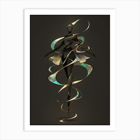 Abstract Ribbon Dancer Art Print