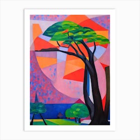 Camphor Tree Cubist Art Print