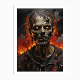 Zombies In The City Art Print