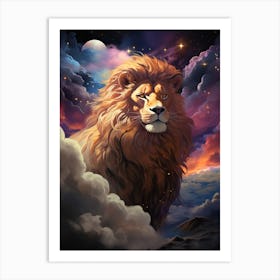 Lion In The Sky 1 Art Print