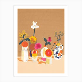 Flowers And Citrus Art Print