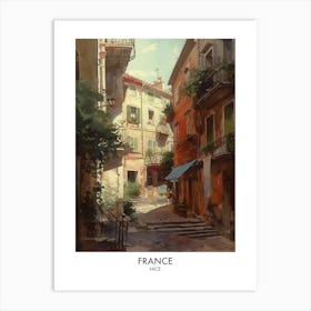 Nice, France 1 Watercolor Travel Poster Art Print