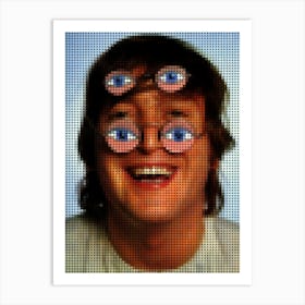 John Lennon Funny Glasses Art Print