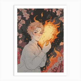 Heart Of Fire 53 Art Print