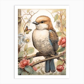 Storybook Animal Watercolour Kookaburra Art Print