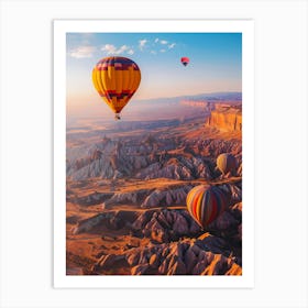 Hot Air Balloons In Cappadocia 1 Art Print