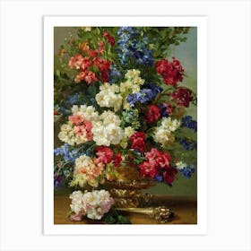 Snapdragons Painting 1 Flower Art Print