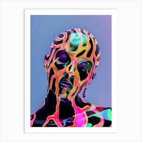 "Neon Body Art Painting" Art Print