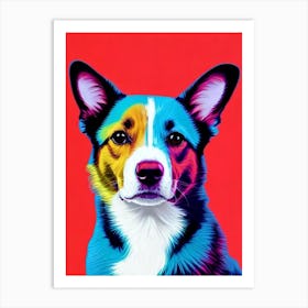 Cardigan Welsh Corgi Andy Warhol Style Dog Art Print