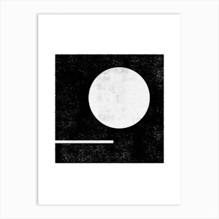 Full Moon Abstract Art Print