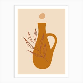 Olive Oil Bottle Art Print