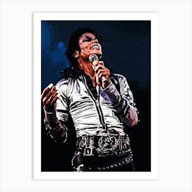 Michael Jackson king of pop music 28 Art Print