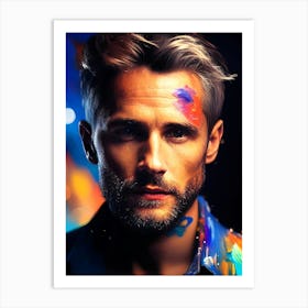 Creative Male Portrait 160 Art Print