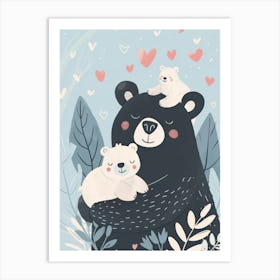 Bear Cubs Art Print