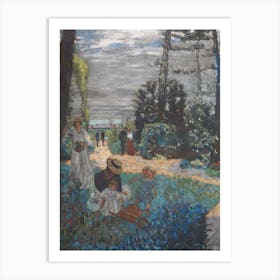 La Terrasse At Vasouy The Garden, Edouard Vuillard Art Print