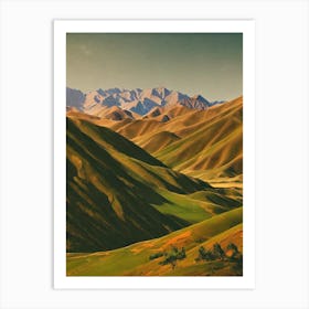 Gobi Gurvansaikhan National Park 2 Mongolia Vintage Poster Art Print