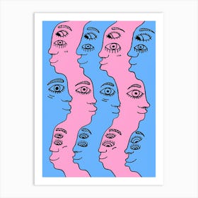 Faces Of The World Art Print