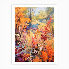 Autumn Gardens Painting San Diego Botanic Garden Usa Art Print