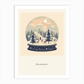 Rovaniemi Finland 1 Snowglobe Poster Art Print