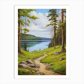 Path To The Lake 1 Art Print