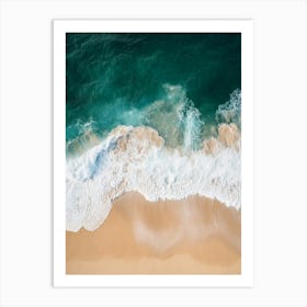 Aerial View Of A Beach 111 Art Print