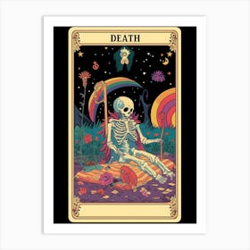 Death Tarot Card Art Print