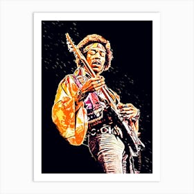 Jimi Hendrix 2 Art Print