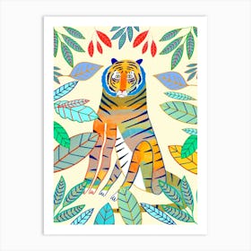 Tiger Colourful Art Print