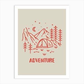 Adventure In The Mountains Art Print