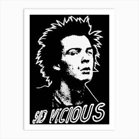 Sid Vicious sex pistols band music 1 Art Print