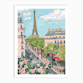 Paris Eiffel Tower 1 Art Print