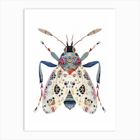 Colourful Insect Illustration Aphid 12 Art Print
