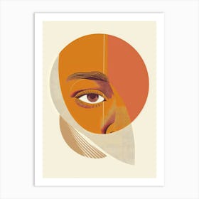 Face Of A Woman 18 Art Print