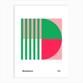Geometric Bauhaus Poster 51 Art Print