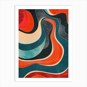 Wavy Lines 7 Art Print