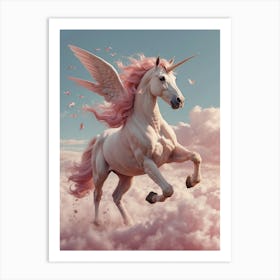 Unicorn In The Sky Art Print