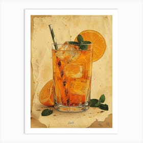 Orange Iced Tea 16 Art Print