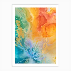 Abstract Watercolor Painting 2 Art Print