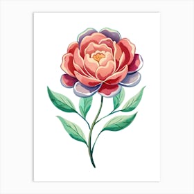 Peony Flower 5 Art Print