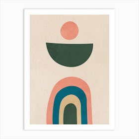 Nordic Scandinavian Rainbow Art Print