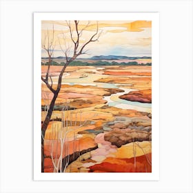 Autumn National Park Painting Everglades National Park United States 1 Art Print