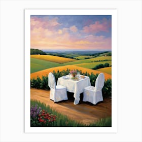 Table For Two Art Print