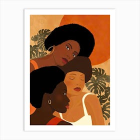 Three Black Women Art Print