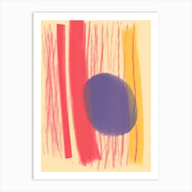 Balance Pastel Colours Abstract 2 Art Print
